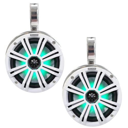 Wakeboarding Tower KICKER 6.5 inch LED Speaker and Bullet Pod Set SEPARATES