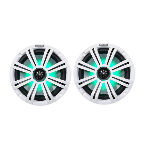 KICKER LED Marine Boat Wakeboarding Speakers - 6.5 inch KA45KM654L