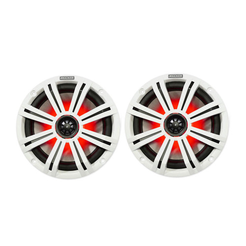 KICKER LED Marine Boat Wakeboarding Speakers - 6.5 inch KA45KM654L