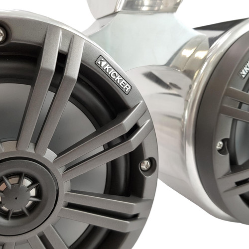 Wakeboarding Tower KICKER 6.5 inch Speaker and Bullet Pod Set COMBINED UNIT
