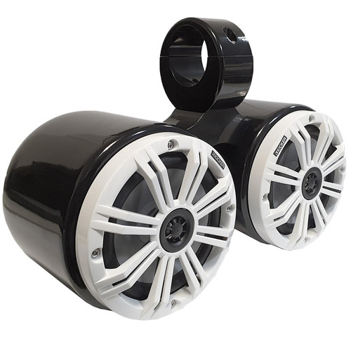 Wakeboarding Tower KICKER 6.5 inch Speaker and Black Bullet Pod Set COMBINED UNIT Wakeboarding Tower KICKER 6.5 inch Speaker and Black Bullet Pod Set COMBINED UNIT