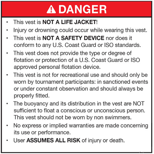 Liquid Force BREEZE Comp CE Impact Vest Glacier SKI WAKEBOARD - Range of Sizes