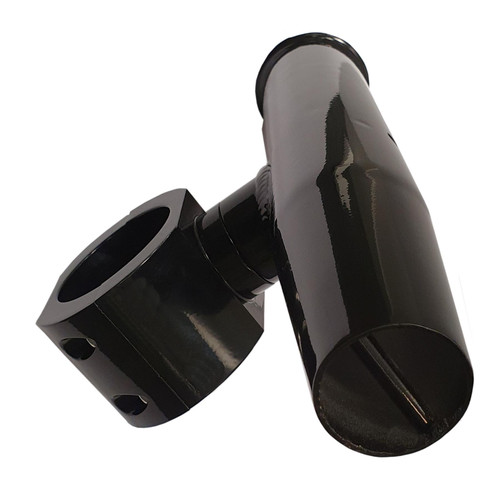 Galaxy Single Black Fishing Rod Pole Holder Mount Bracket for Boat Tower, T-Top