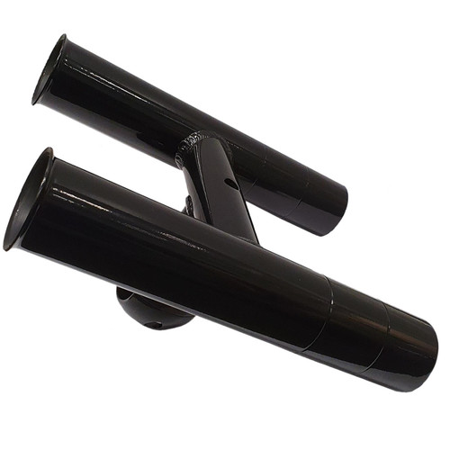 Galaxy Black Double Fishing Rod Pole Holder / Mount Bracket Boat Tower, T-Top