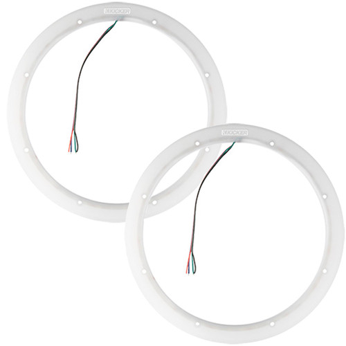 Kicker LED Weather Proof 6.5 inch Speaker Ring - Pair
