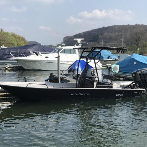 Snoop 510 Bimini Black T-top Fishing Boat Tower Centre Shade / Cover / Canopy