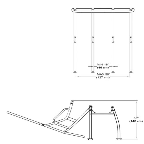 Snoop 510 Bimini Black T-top Fishing Boat Tower Centre Shade / Cover / Canopy