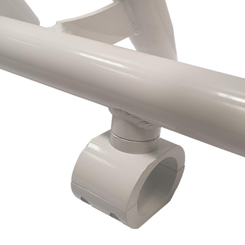 Galaxy White 5 Fishing Rod Pole Holder / Mount Bracket for Boat Tower, T-Top
