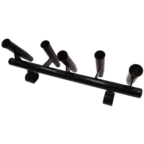 Galaxy Black 5 Fishing Rod Pole Holder / Mount Bracket for Boat Tower, T-Top