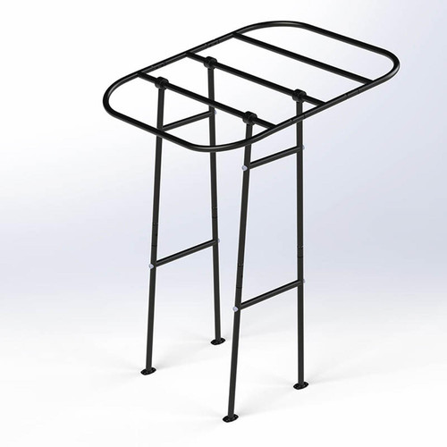 MAJOR Black Bimini T-top Fishing Boat Tower Rack Centre Shade / Cover / Canopy