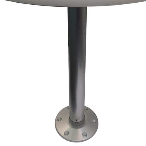 Marine / Boat Round Table with removable Pedestal / Leg and 4 Drink Holders