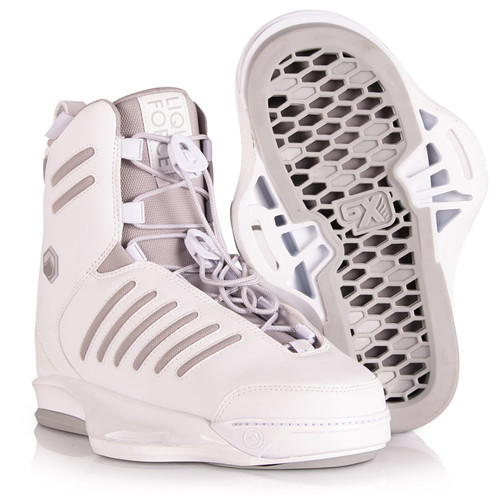 LIQUID FORCE - TAO Women's White 6X Size UK 3-5 Wakeboard / Wakeboarding Binding LIQUID FORCE - TAO Women's White 6X Size UK 3-5 Wakeboard / Wakeboarding Binding
