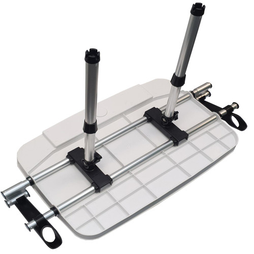 Large Boat Fishing Bait Table with Pole Mount / Cutting Board Adjustable Mount