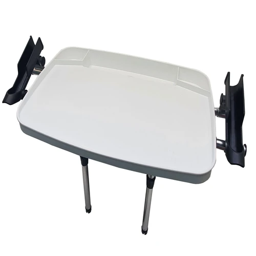 Large Boat Fishing Bait Table with Pole Mount / Cutting Board Adjustable Mount