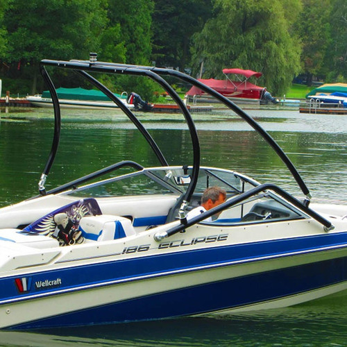 Galaxy VECTOR Pro Wakeboarding / Ski Towing Tower Beam - Black Galaxy VECTOR Pro Wakeboarding / Ski Towing Tower Beam - Black