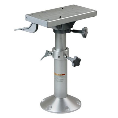 Galaxy Adjustable Seat Mount Pedestal with Locking Slide Seat for Boat, Marine