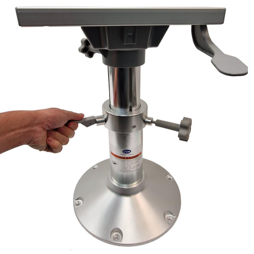 Galaxy Adjustable Seat Mount Pedestal with Locking Slide Seat for Boat, Marine Galaxy Adjustable Seat Mount Pedestal with Locking Slide Seat for Boat, Marine