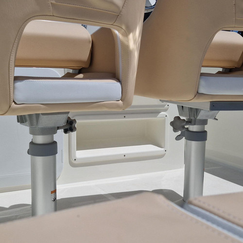 Galaxy Adjustable Seat Mount Pedestal with Locking Slide Seat for Boat, Marine