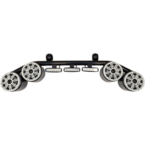 Galaxy Wakeboarding Tower Combo Set with 4 KICKER Marine Speakers - Black