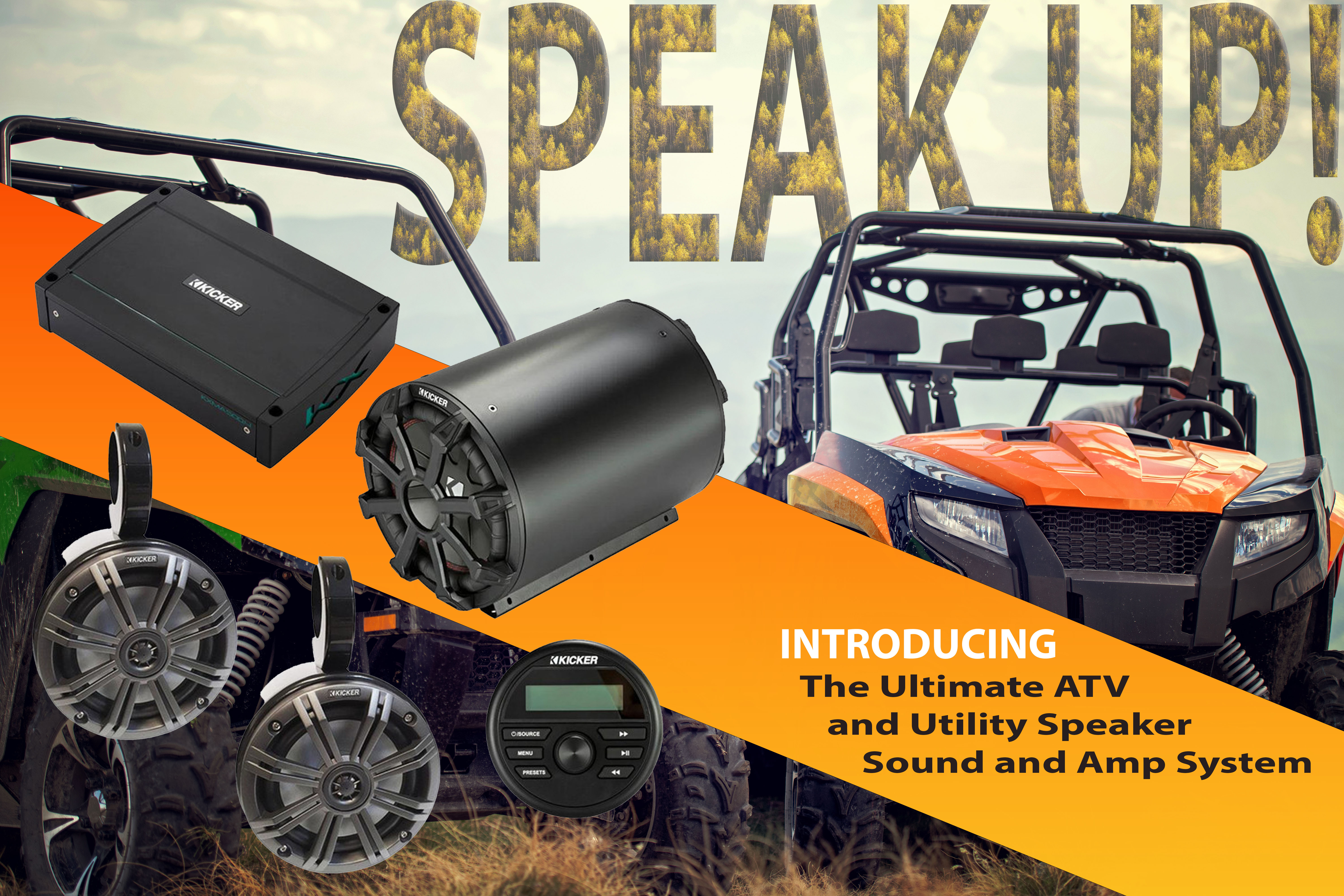 Speak up!  Introducing the Ultimate ATV and Utility Speaker Sound and Amp System