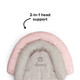 Diono Cuddle Soft 2-in-1 Baby Head Neck Body Support Pillow [Gray/Pink]