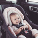 Diono Cuddle Soft 2-in-1 Baby Head Neck Body Support Pillow For Newborn Baby Super Soft Car Seat Insert Cushion, Perfect for Infant Car Seats, Convertible Car Seats, Strollers [Gray/Pink]