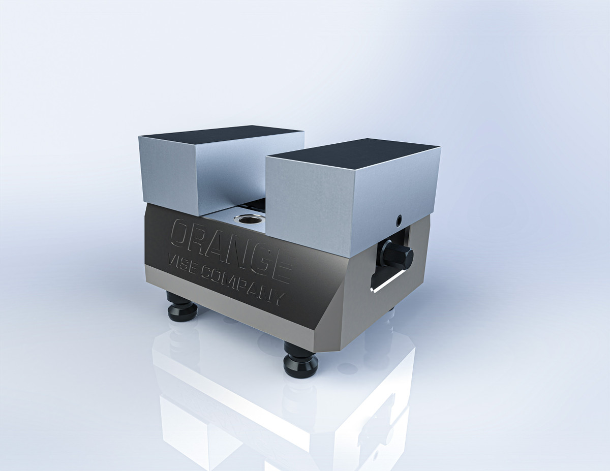 Delta 4 Self-Centering Vise (3rd Generation) - Orange Vise Company LLC