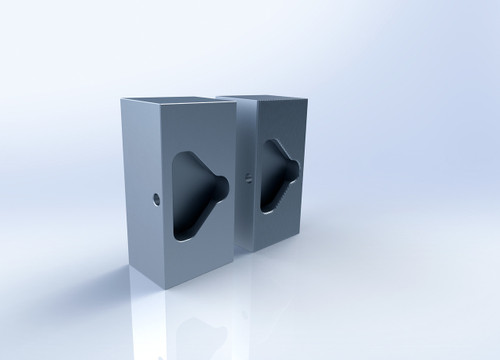 Soft Jaws for Delta 4 Vises - Aluminum - Orange Vise Company LLC