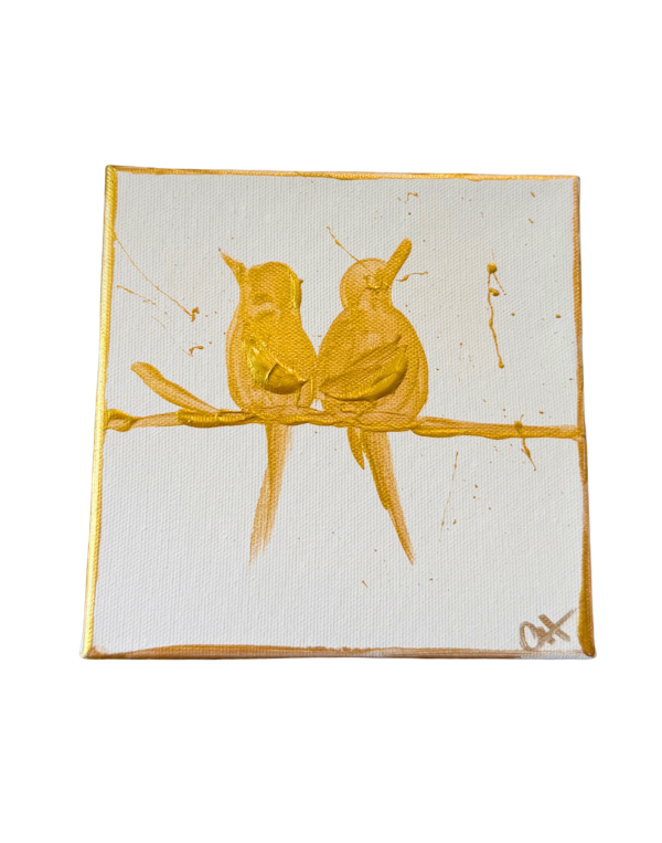 Worry's For The Birds - 6x6 Canvas