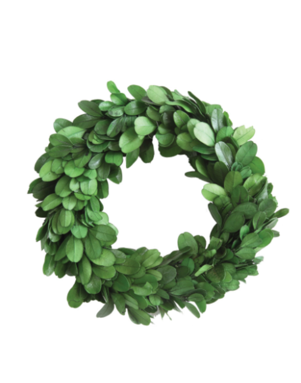Round Preserved Boxwood Wreath