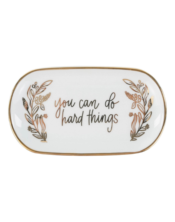 You Can Do Hard Things Trinket Tray