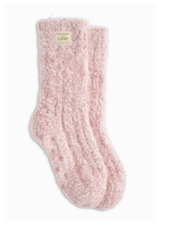 Pink Giving Socks With Gripper