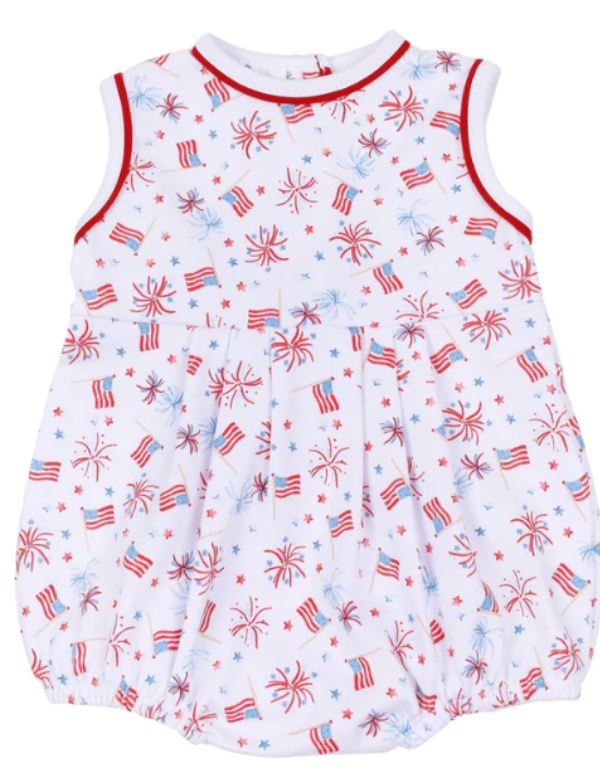 A Sparkly Fourth Print Sleevelss Bubble