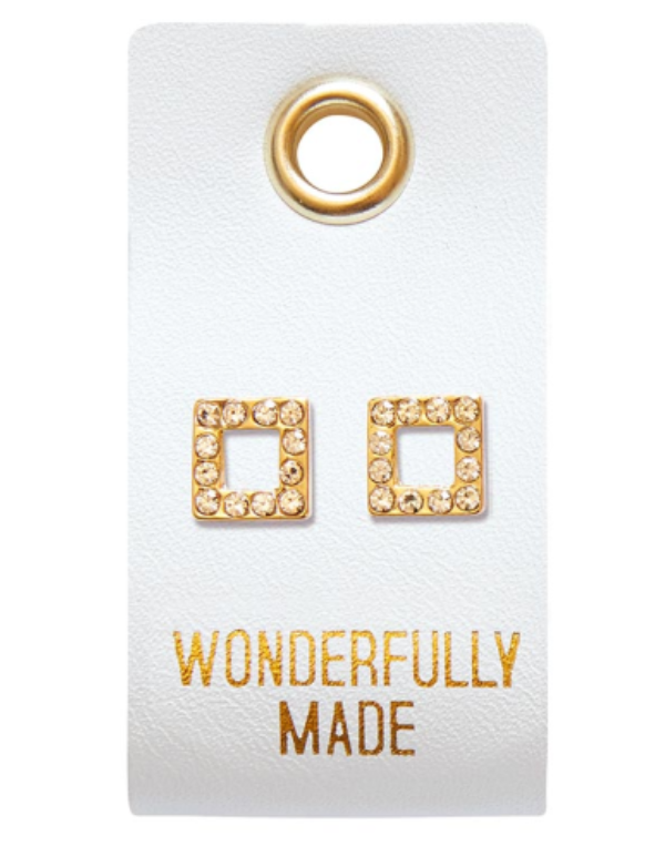 Stud Square Earrings