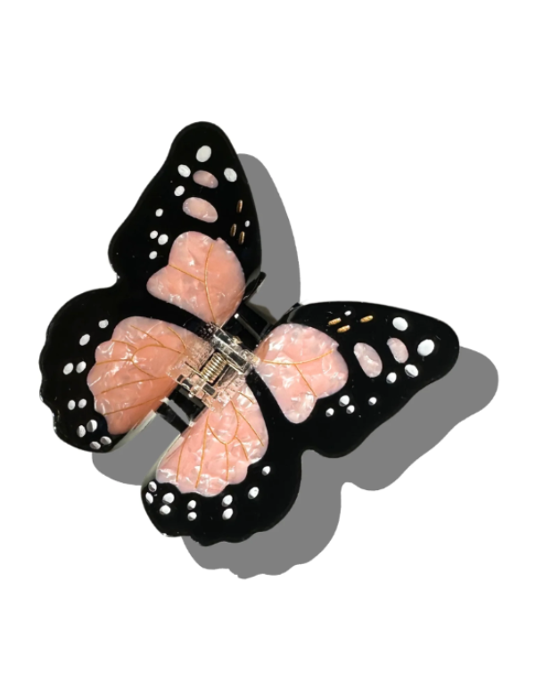 Monarch Butterfly Hair Claw Clip