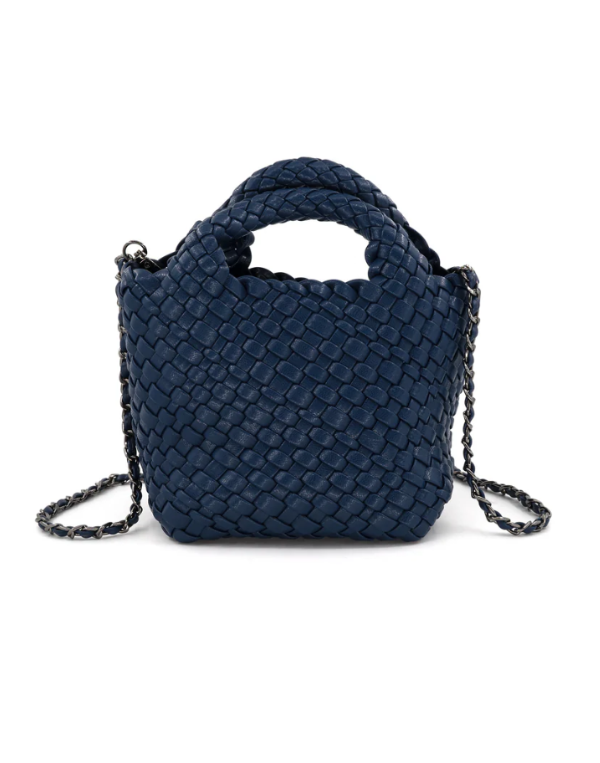 Navy BC Woven Bag