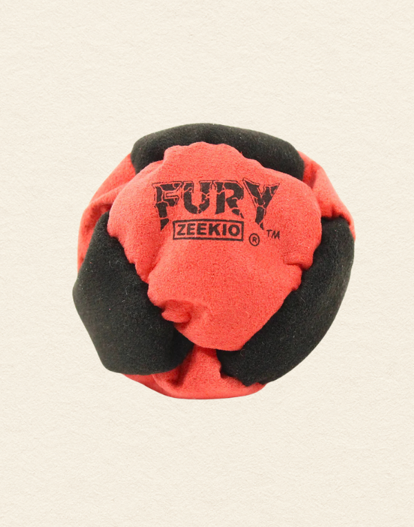 Zeekio Footbag- Black/Red Suede