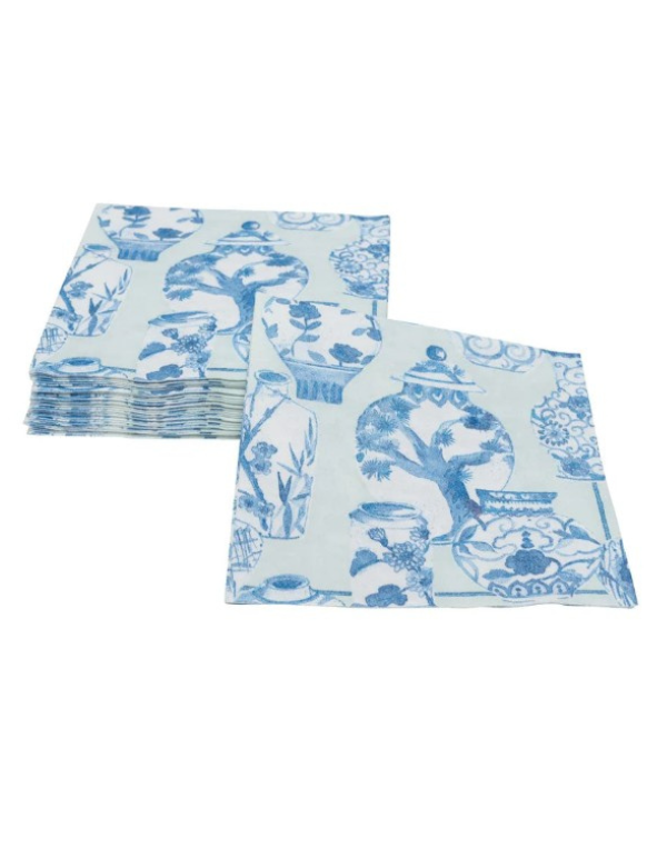Glazed Porcelain Cocktail Napkins