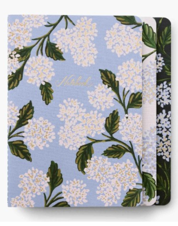 Set of 3 Hydrangea Notebooks