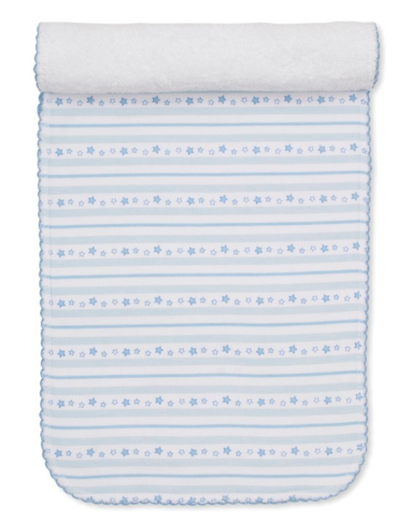 Starry Stripes Burp Cloth