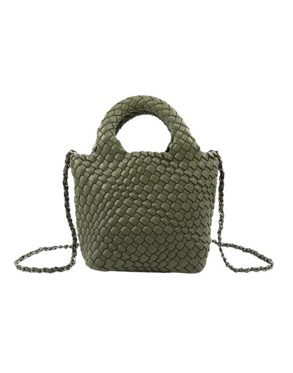 Braided Clutch- Olive