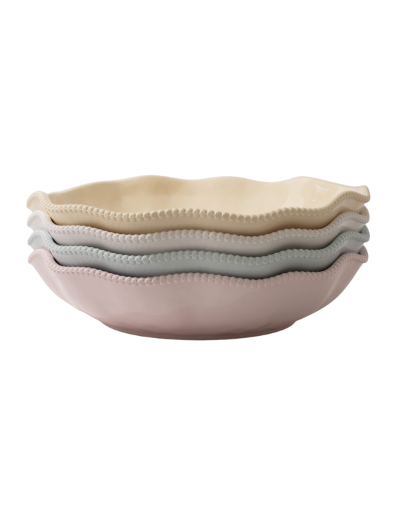 Embossed Pearl Servng Bowl