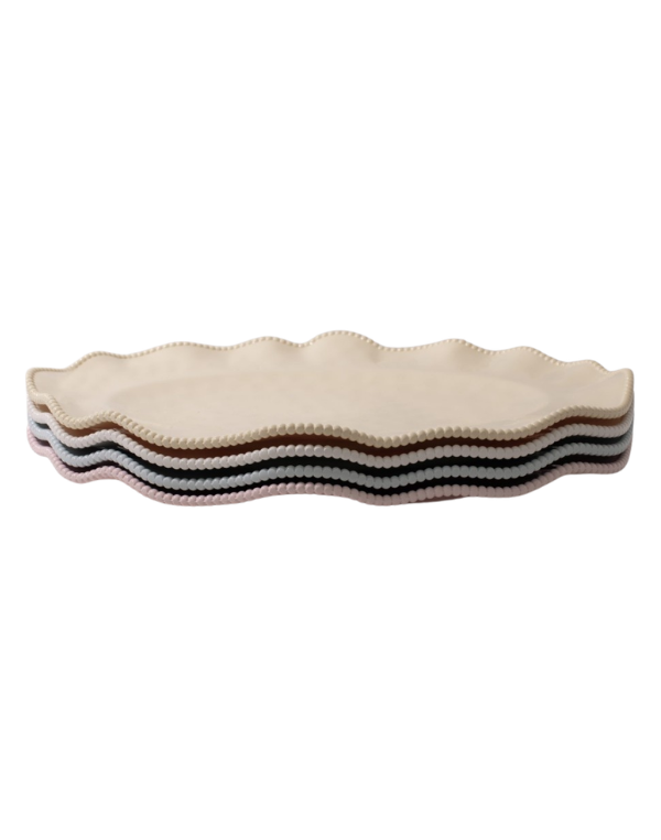 Embossed Pearl Oval Platter