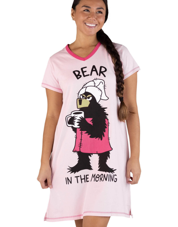 Lazy One Bear in the Morning Nightshirt