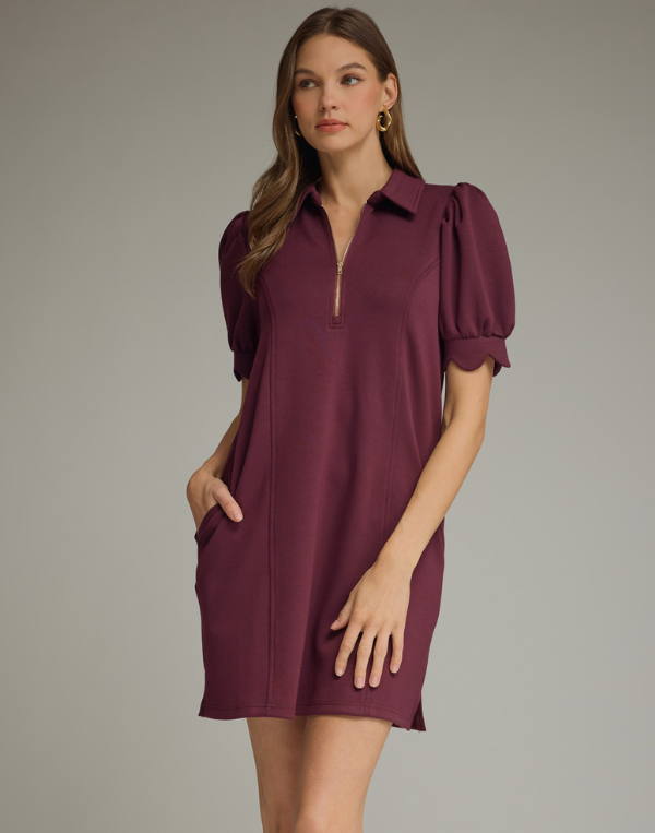 Ria Dress- Wine