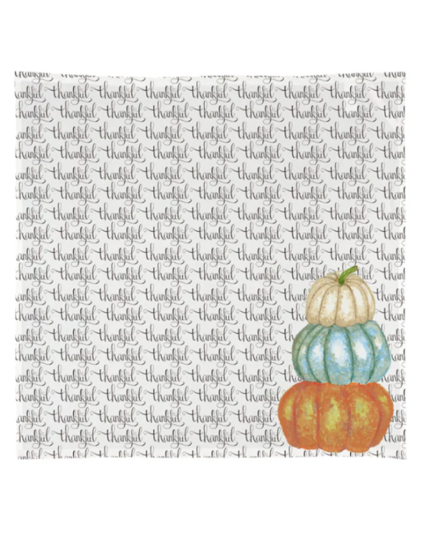 Thankful Pumpkins Kitchen Square