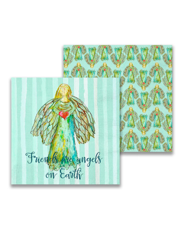 Friends Are Angels on Earth Cocktail Napkins