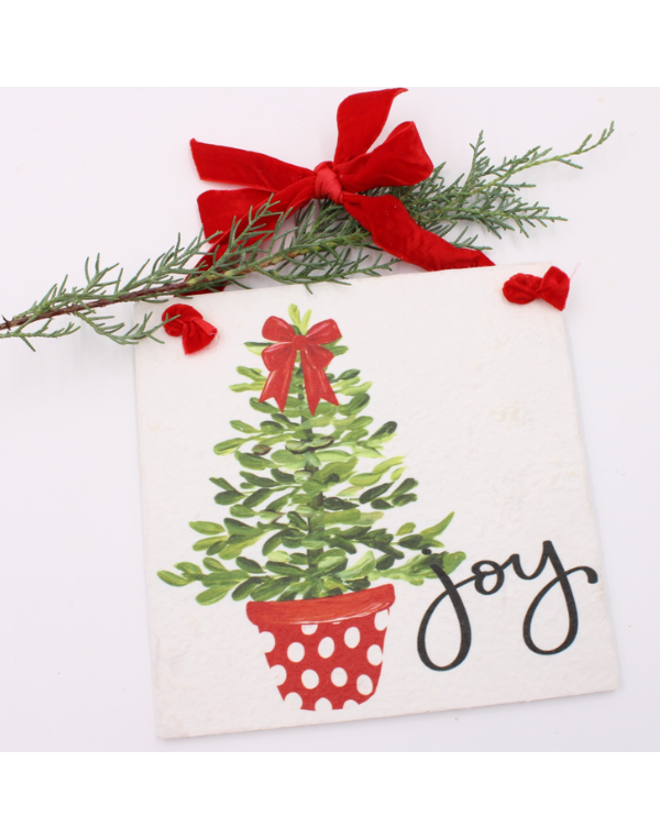 Christmas Tree Joy Wall Sign