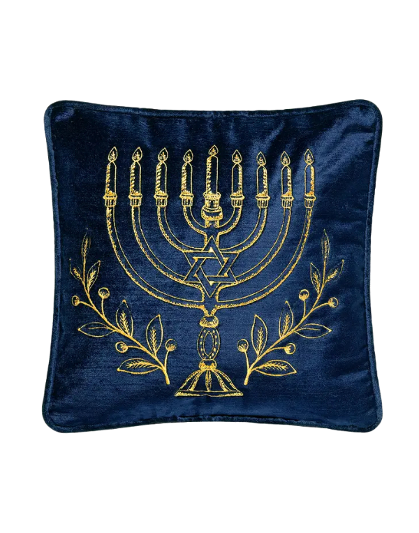Menorah Gold Pillow