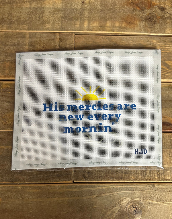 His Mercies Needlepoint Canvas
